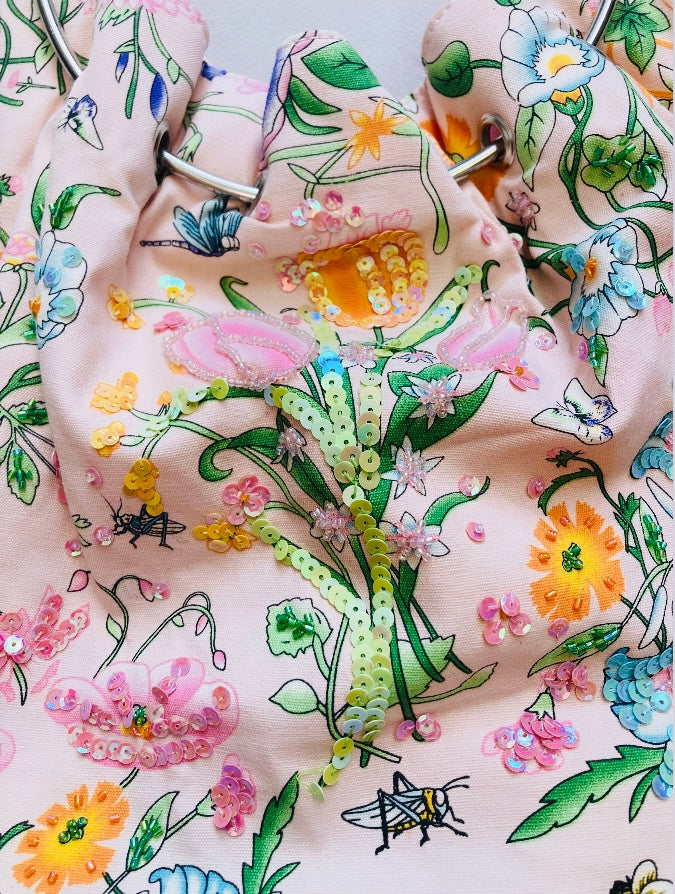 Tote bag tessuto flower 00s Alice In Vintage