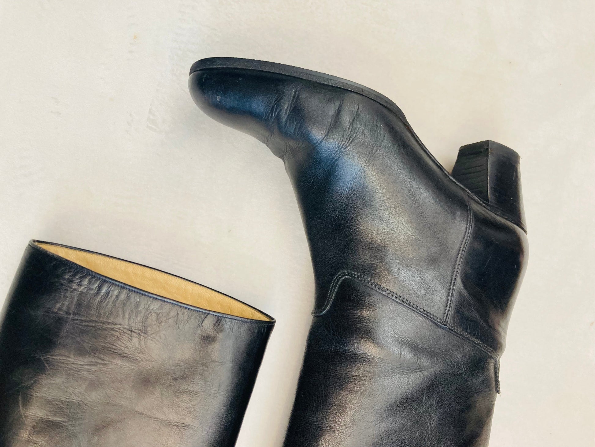 Boots 70s pelle n 36 Alice In Vintage