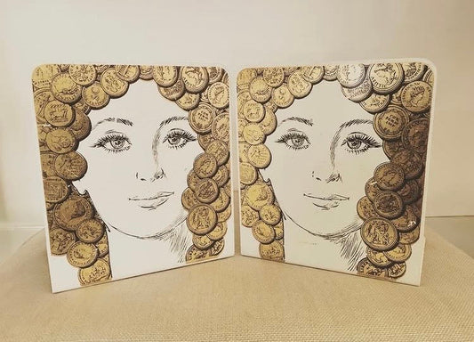 Fornasetti fermalibri 60s Alice In Vintage