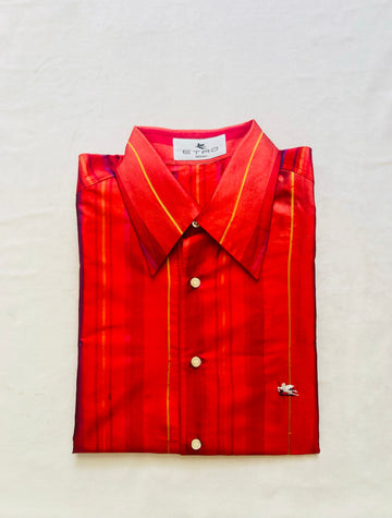 Etro camicia seta stripes Alice In Vintage