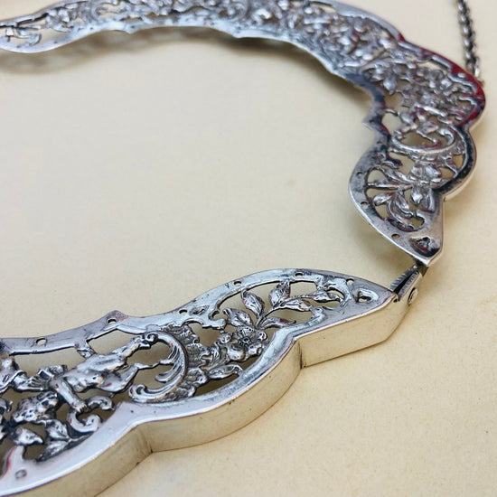 Cerniera liberty argento Alice In Vintage