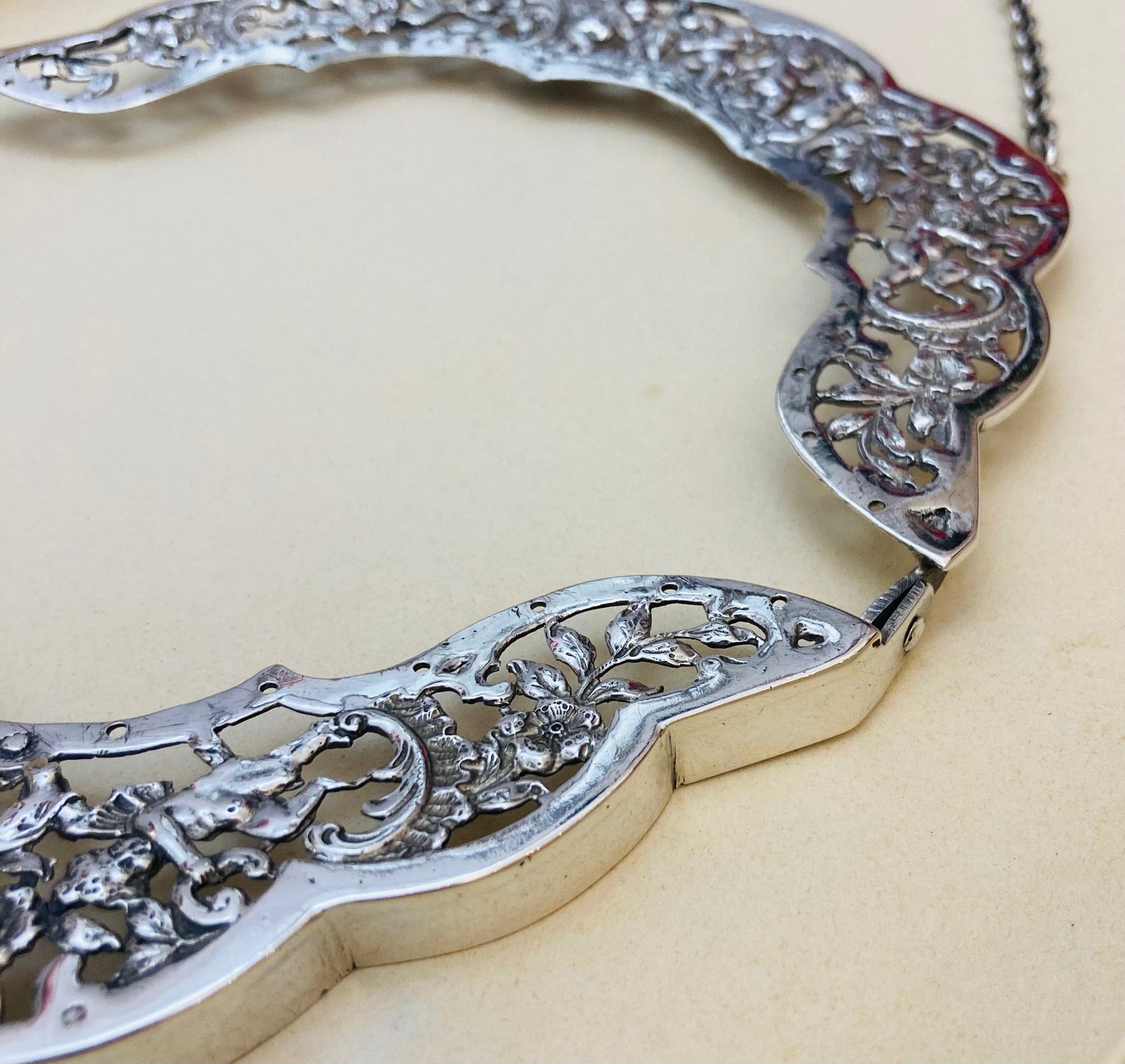 Cerniera liberty argento Alice In Vintage