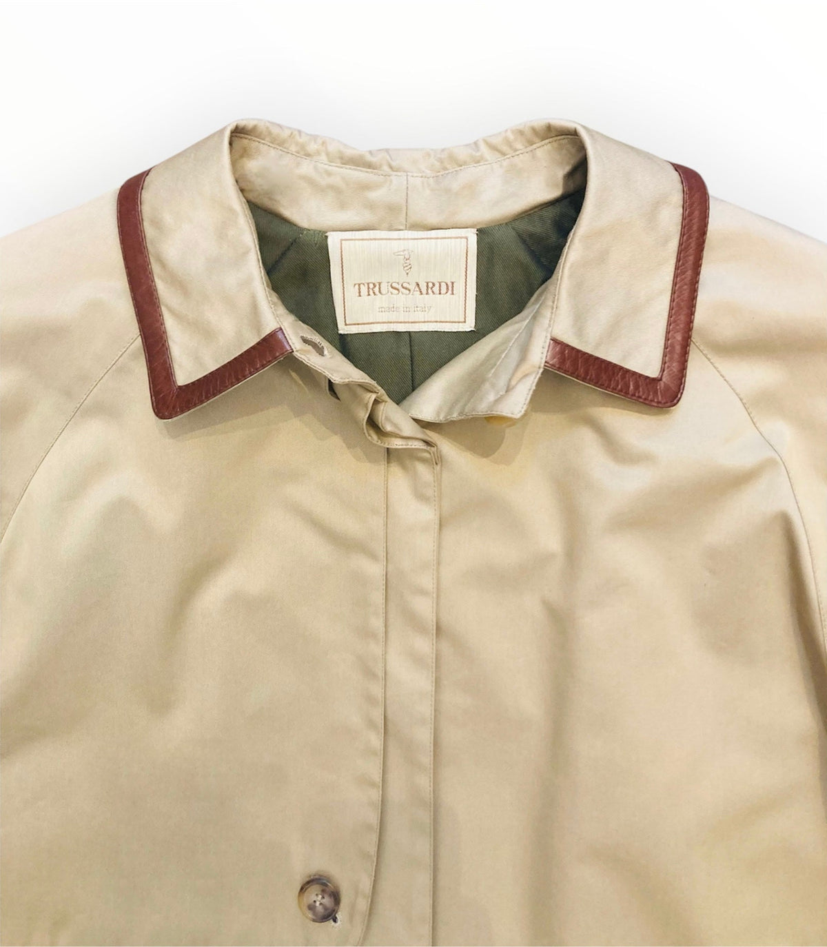 Trussardi trench coat 90s Alice In Vintage
