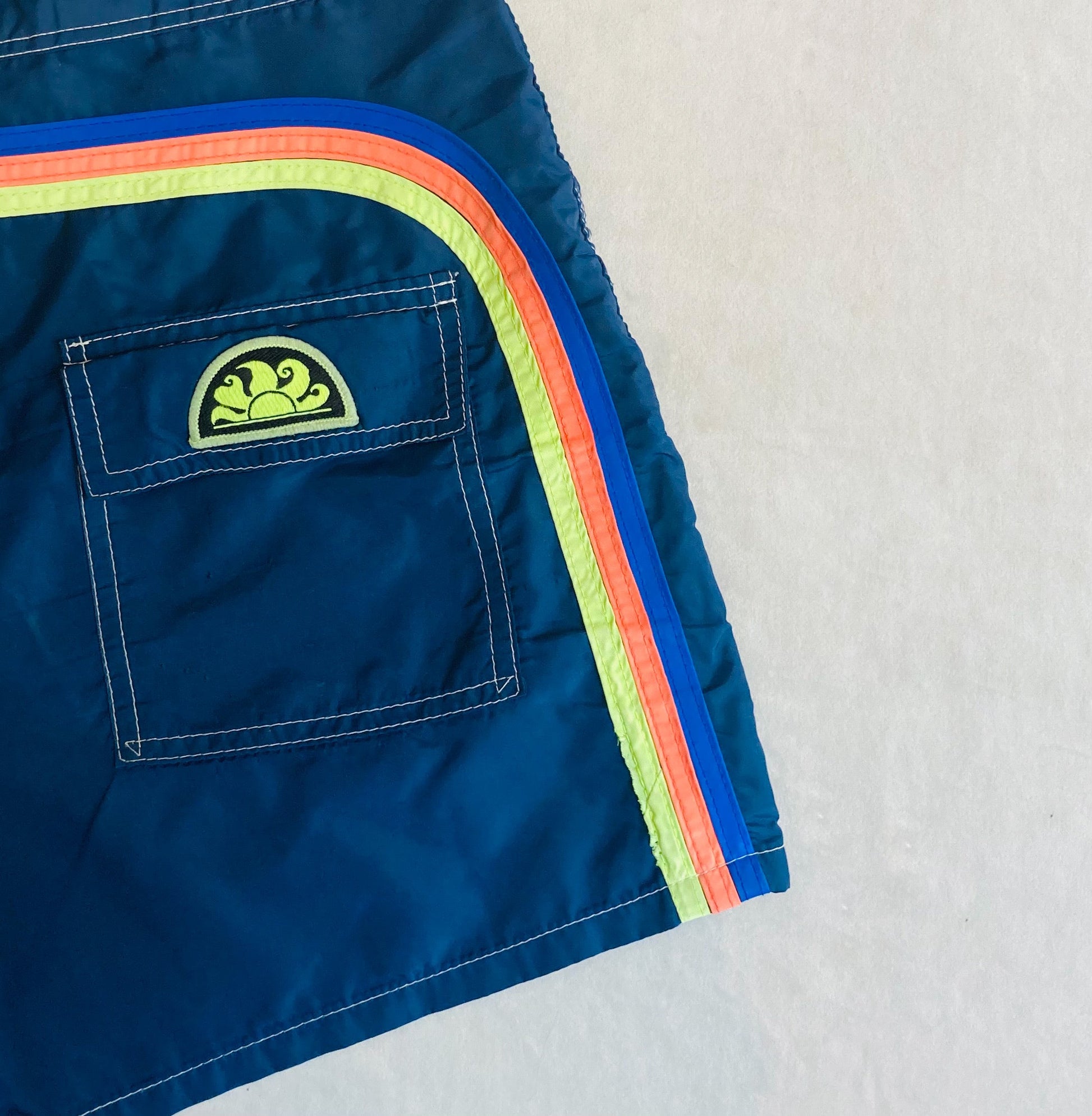 Sundek costume da bagno vintage rainbow blu Alice In Vintage
