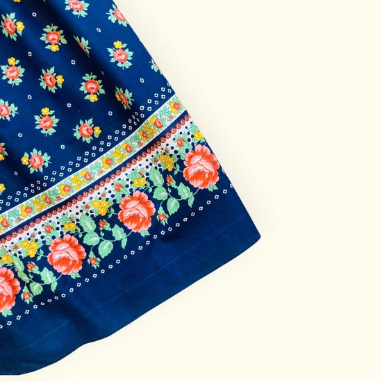 Gonna tirolese flower 70s Alice In Vintage