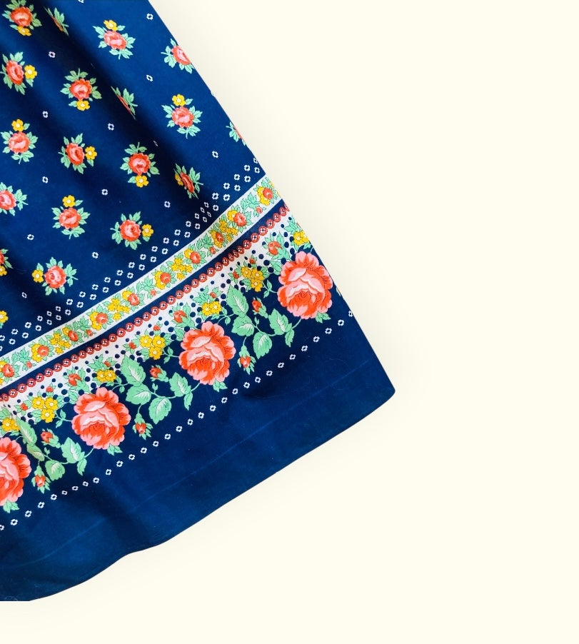 Gonna tirolese flower 70s Alice In Vintage