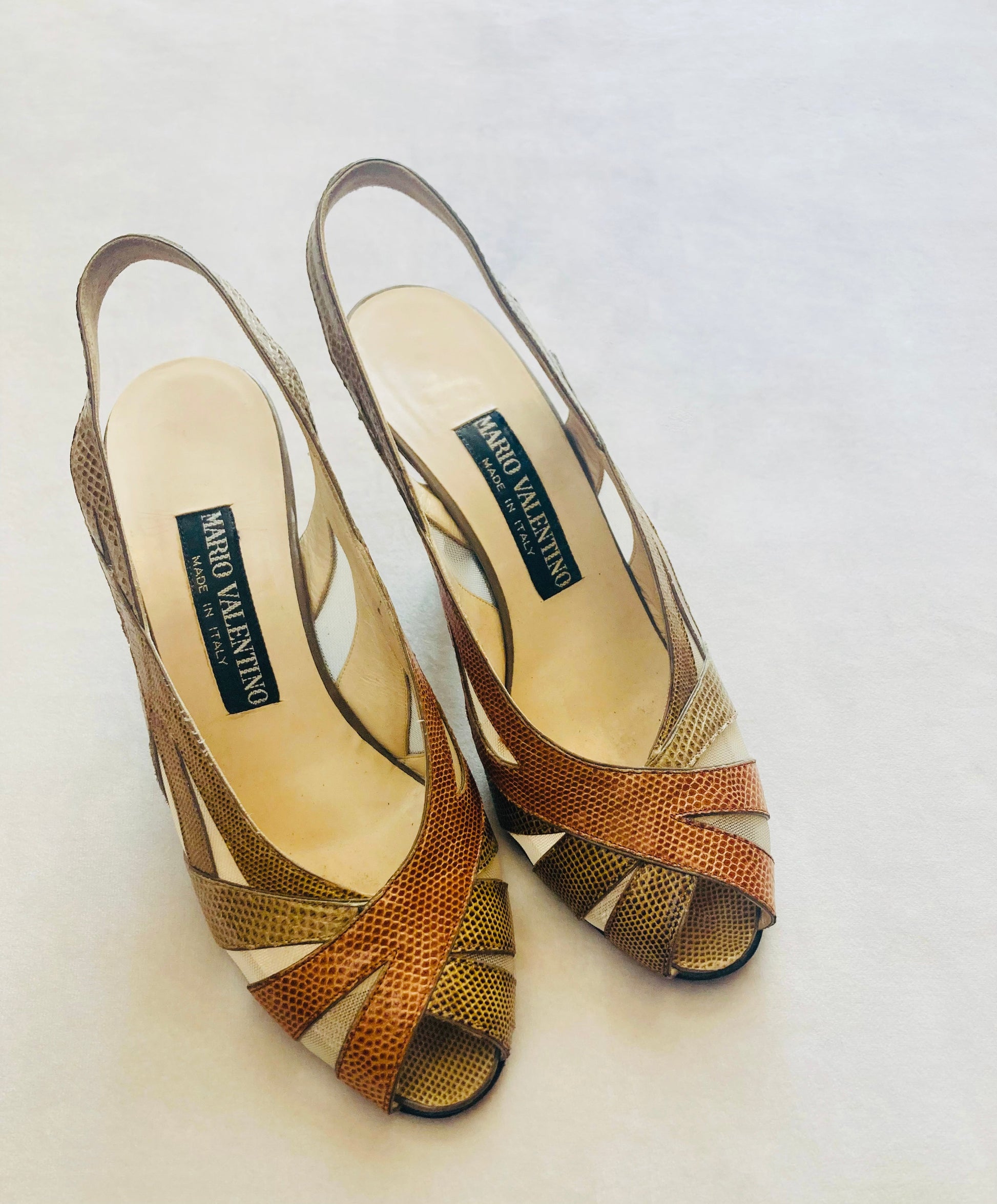 Mario Valentino 70s slingback Alice In Vintage