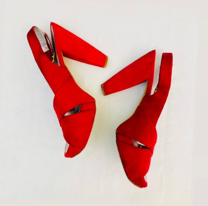 Le solferine sandali slingback Alice In Vintage