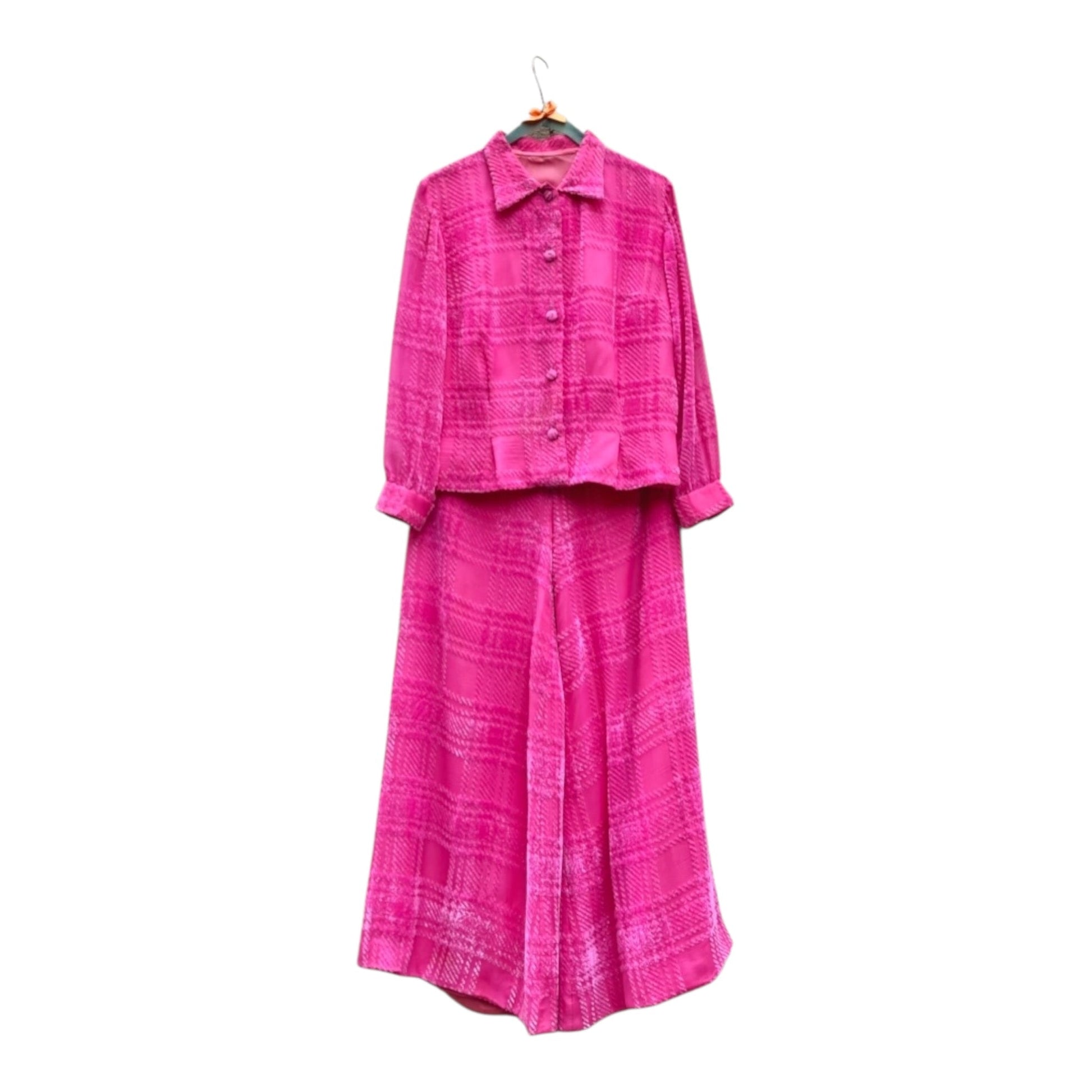 Completo seta fucsia 60s Alice In Vintage