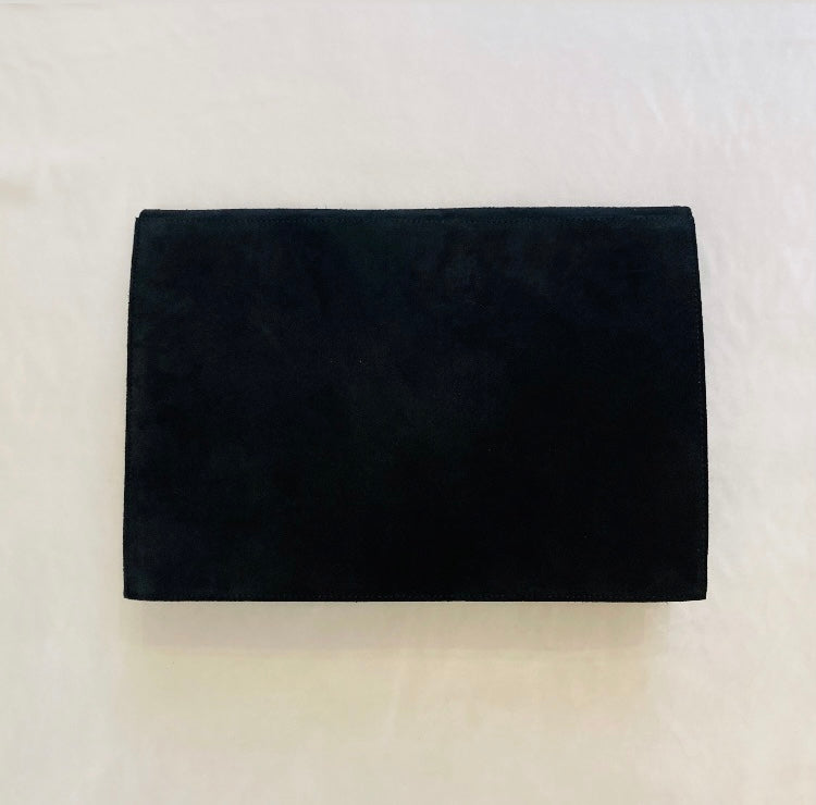 Maxi clutch suede 90s Alice In Vintage