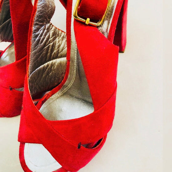 Le solferine sandali slingback Alice In Vintage