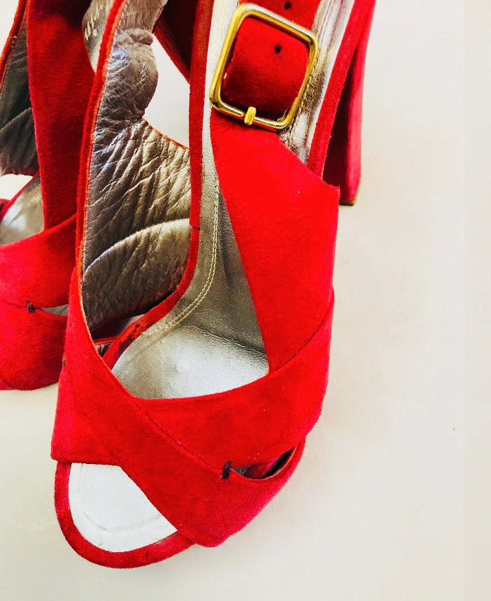 Le solferine sandali slingback Alice In Vintage