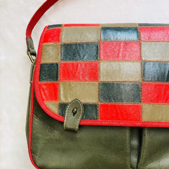 Cross body 80s patchwork Alice In Vintage