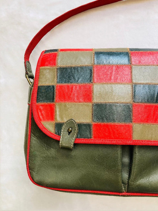 Cross body 80s patchwork Alice In Vintage