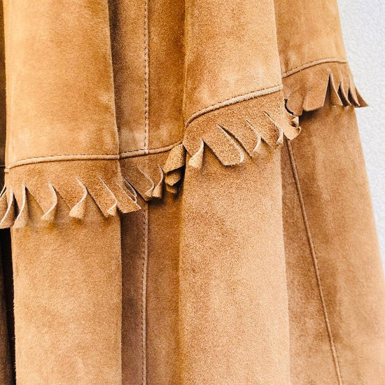 Maxi coat 90s suede Alice In Vintage