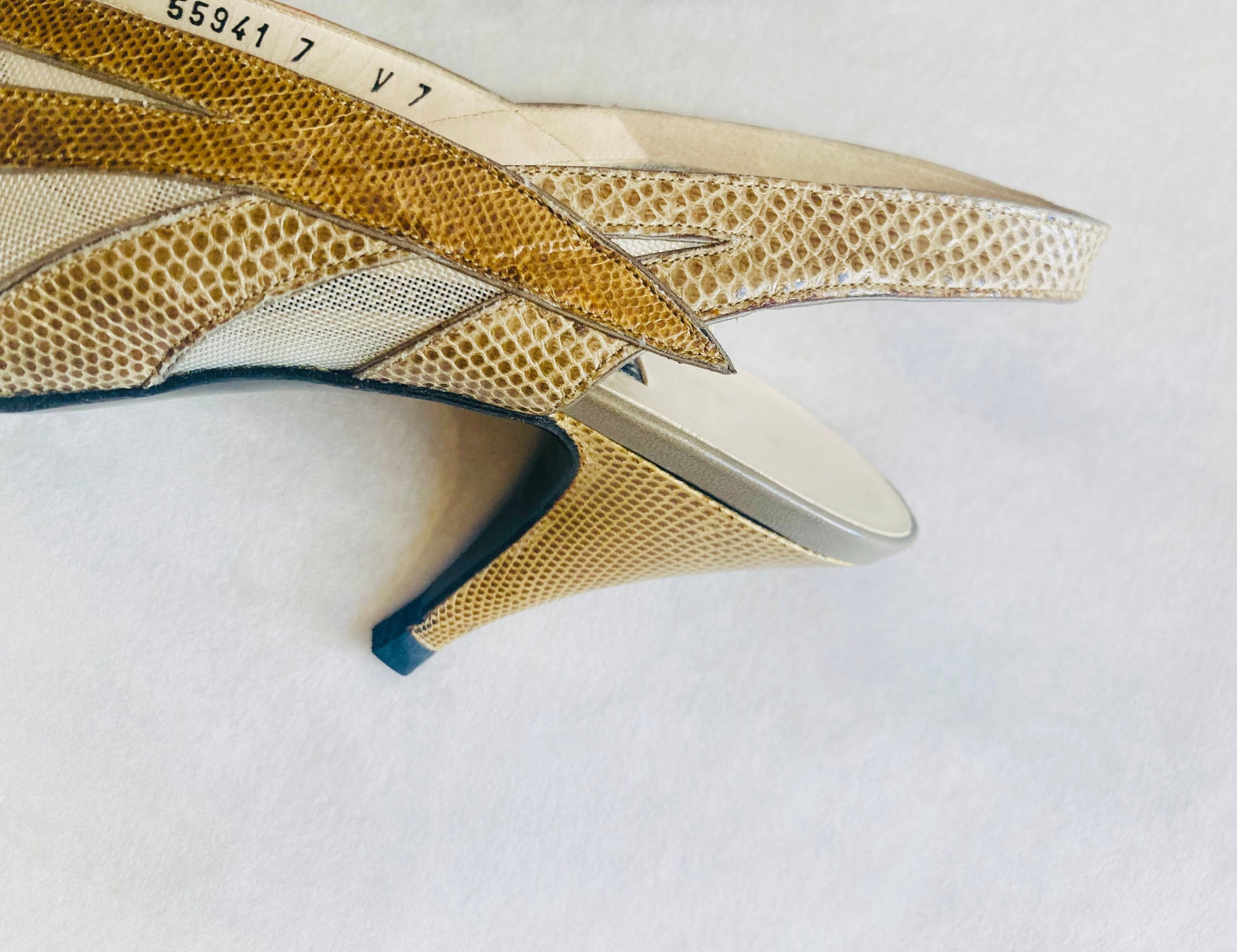 Mario Valentino 70s slingback Alice In Vintage