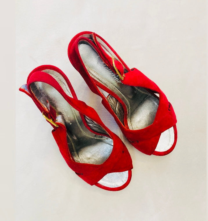Le solferine sandali slingback Alice In Vintage