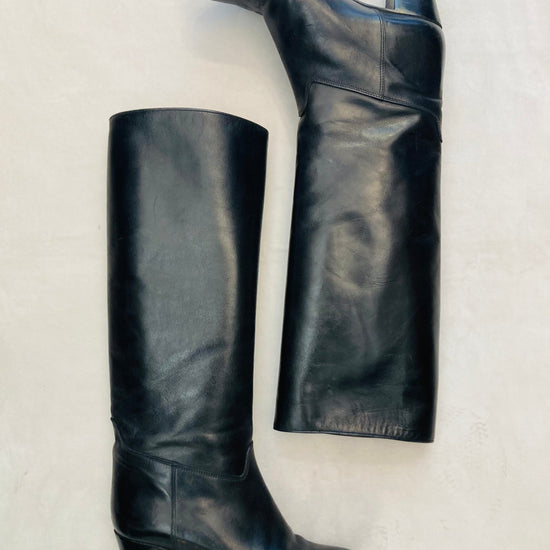 Boots 70s pelle n 36 Alice In Vintage