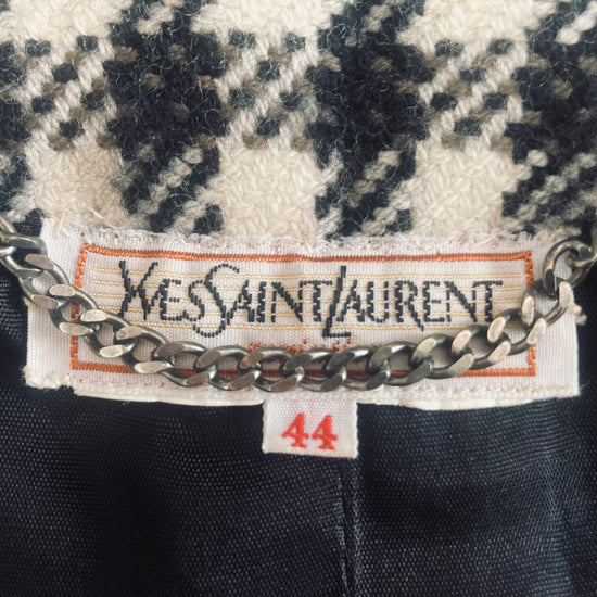 Giacca 90s YSL vichy Alice In Vintage