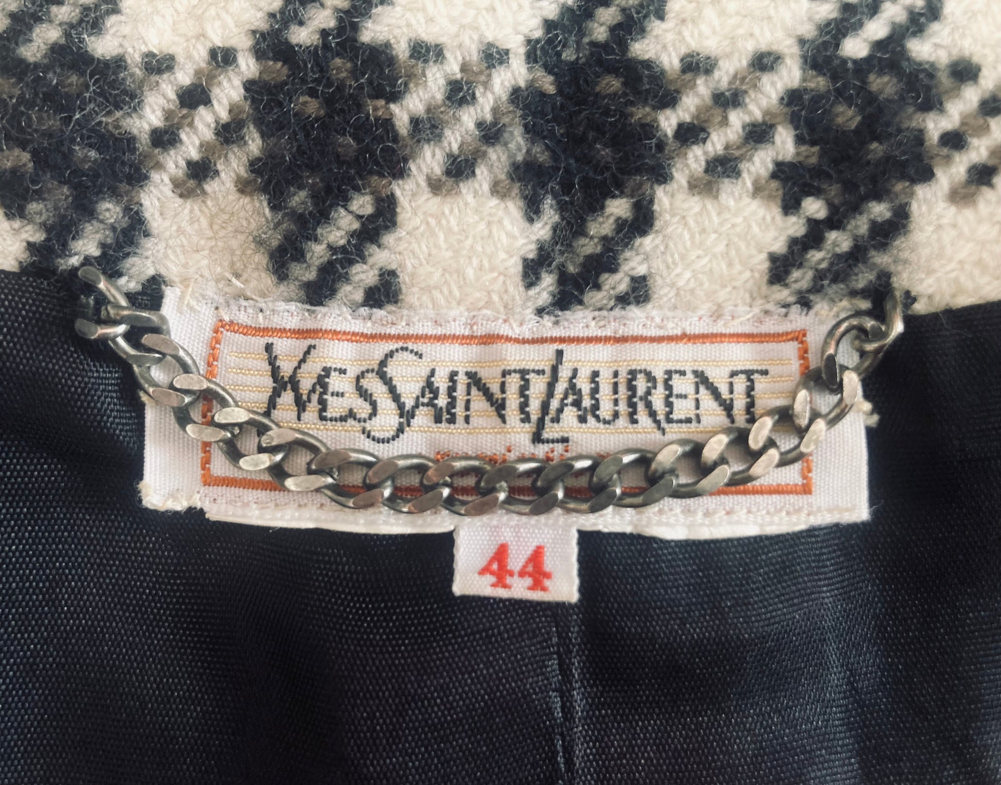 Giacca 90s YSL vichy Alice In Vintage