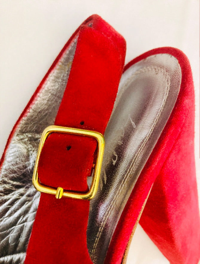 Le solferine sandali slingback Alice In Vintage