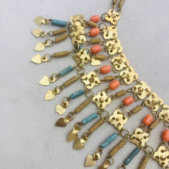 Parure 70s turchesi corallo Alice In Vintage