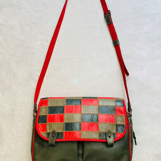 Cross body 80s patchwork Alice In Vintage