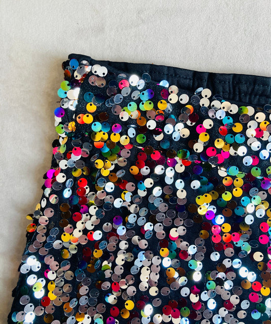 Shorts paillettes multicolor Alice In Vintage