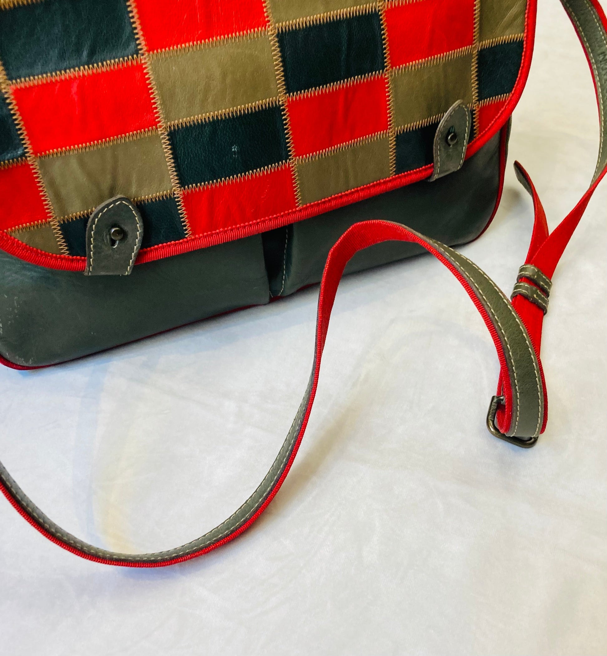 Cross body 80s patchwork Alice In Vintage