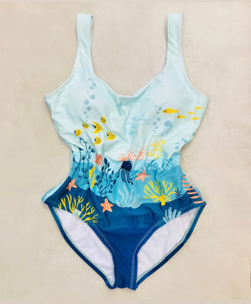 One piece swimsuit 90s Alice In Vintage