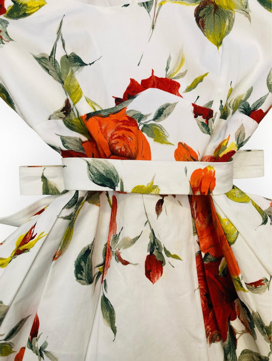 Swing flower 90s dress Alice In Vintage