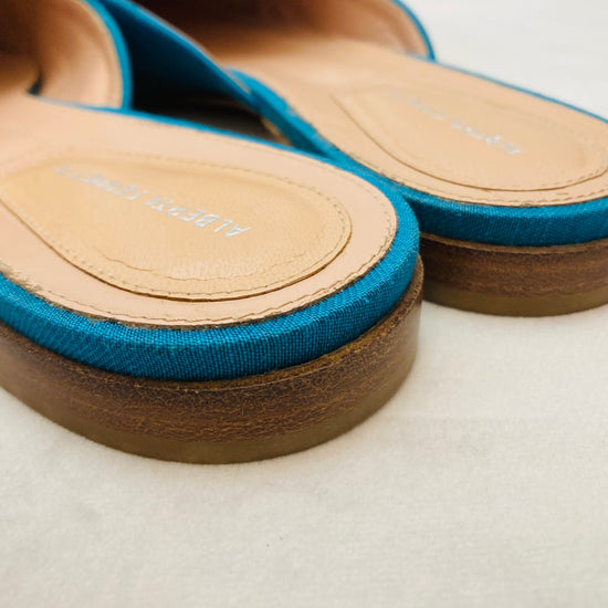 Alberta Ferretti sabot ricamo flower Alice In Vintage