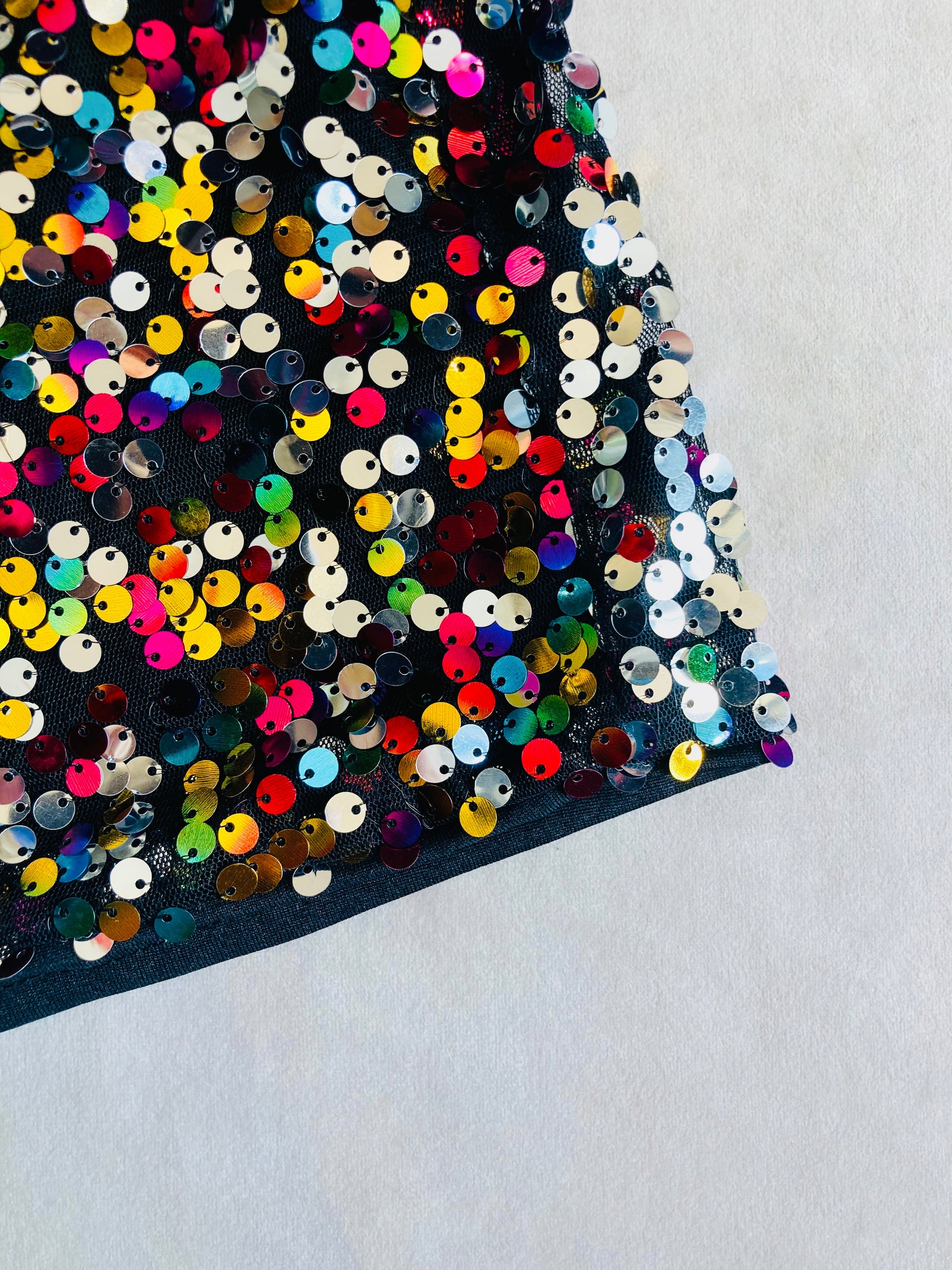 Shorts paillettes multicolor Alice In Vintage