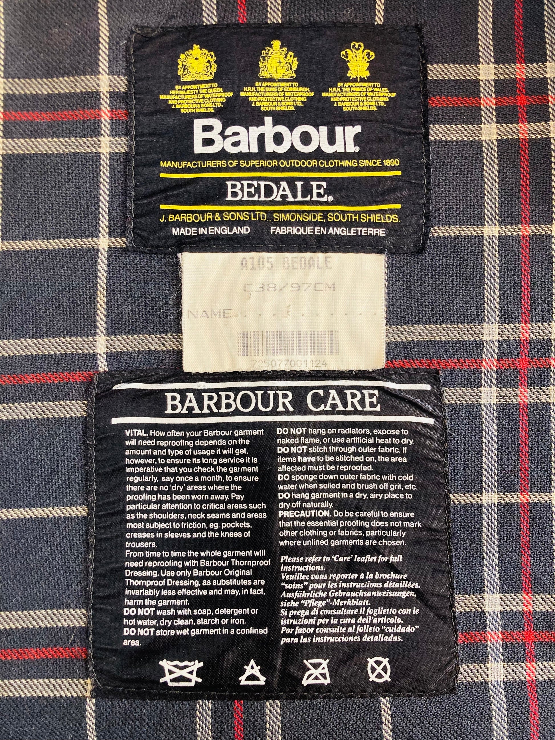 Barbour 90s jacket Alice In Vintage