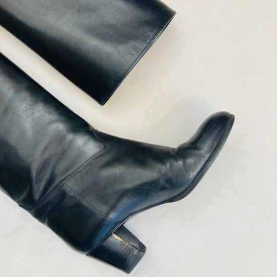 Boots 70s pelle n 36 Alice In Vintage