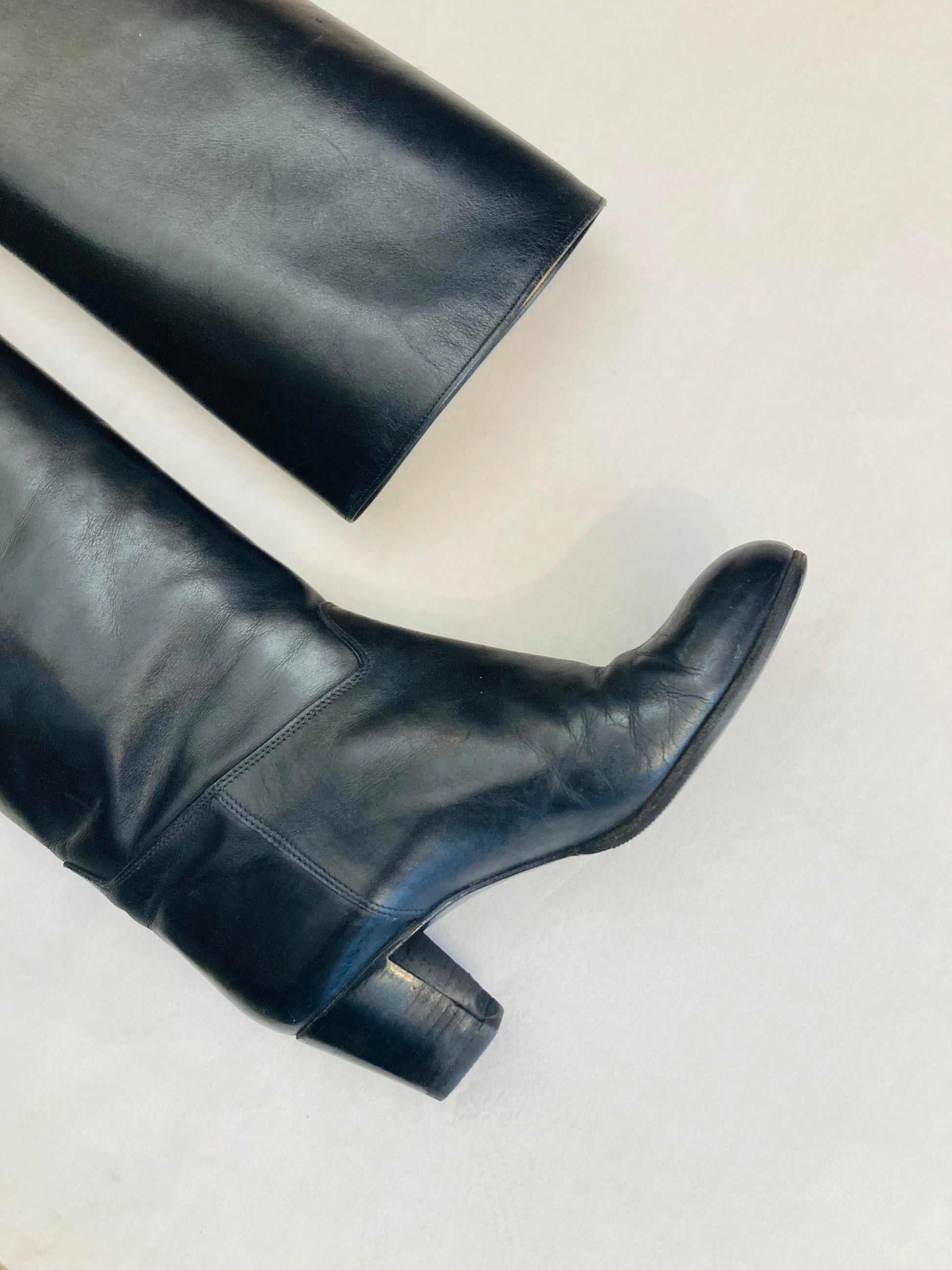 Boots 70s pelle n 36 Alice In Vintage