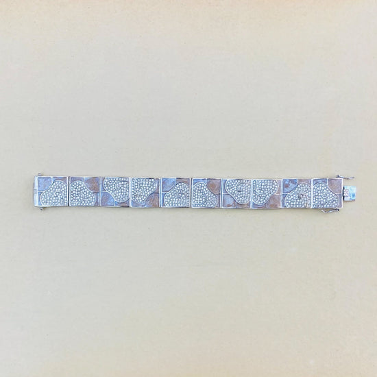 Bracciale 70s smalto e strass Alice In Vintage