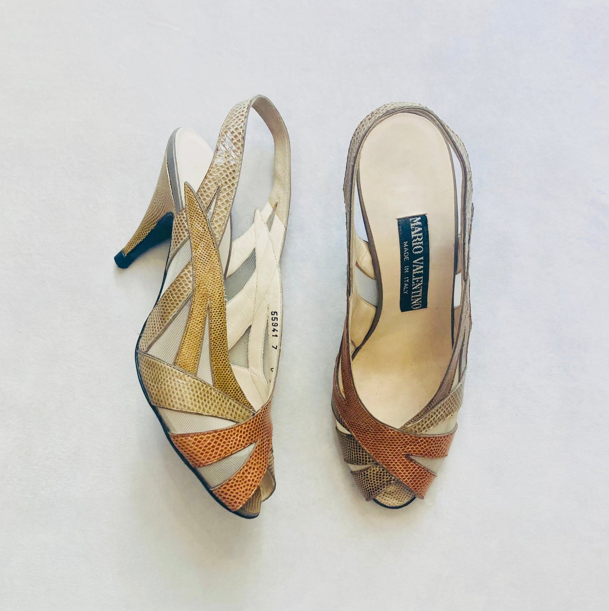 Mario Valentino 70s slingback Alice In Vintage