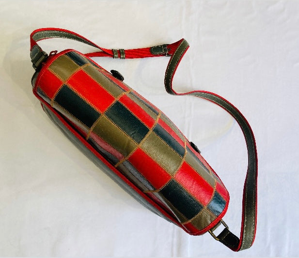 Cross body 80s patchwork Alice In Vintage