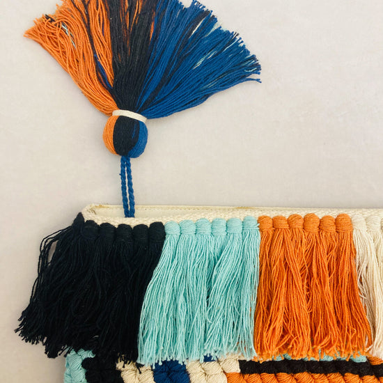 Hand bag tropical fringe Alice In Vintage