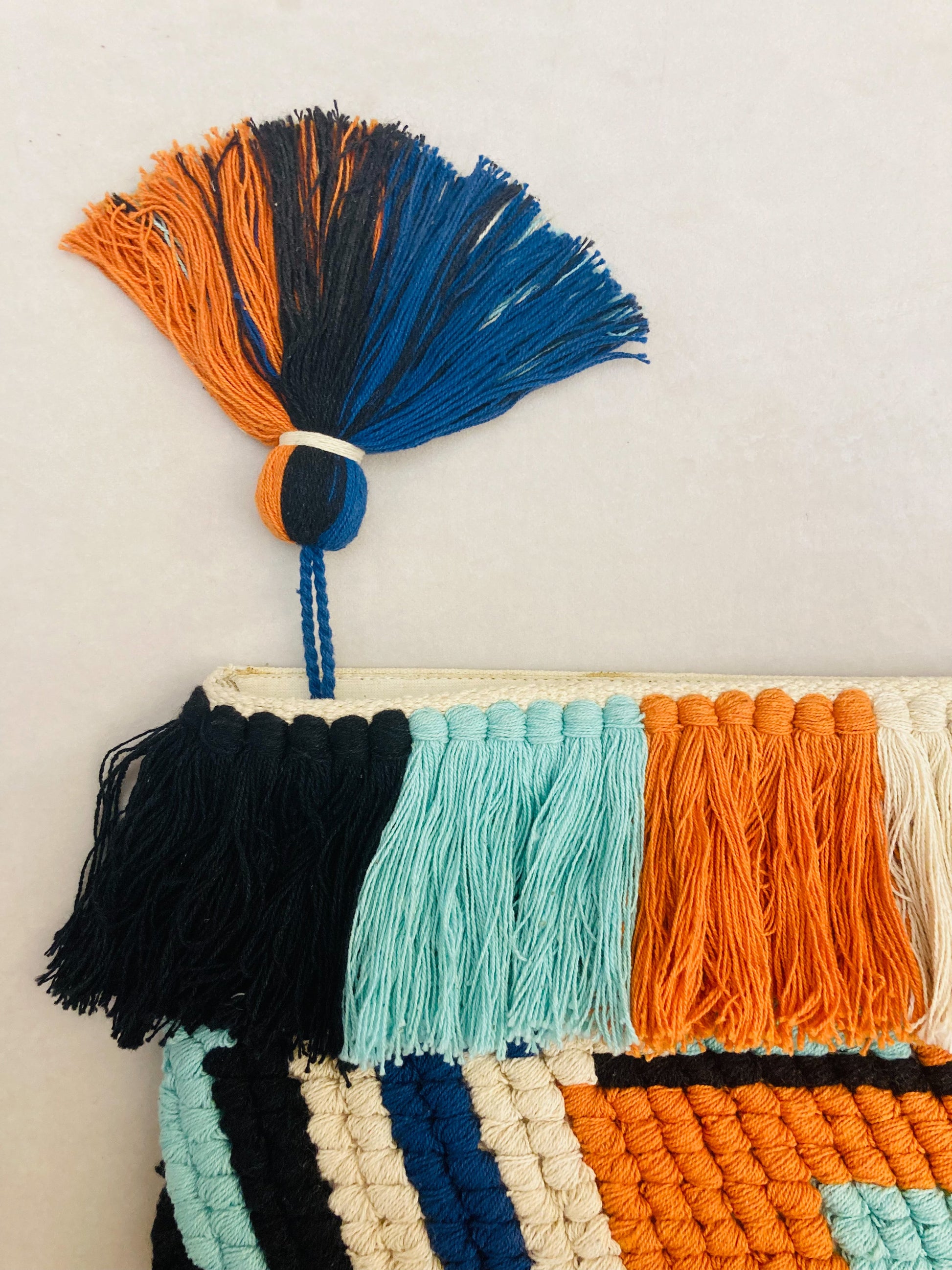 Hand bag tropical fringe Alice In Vintage