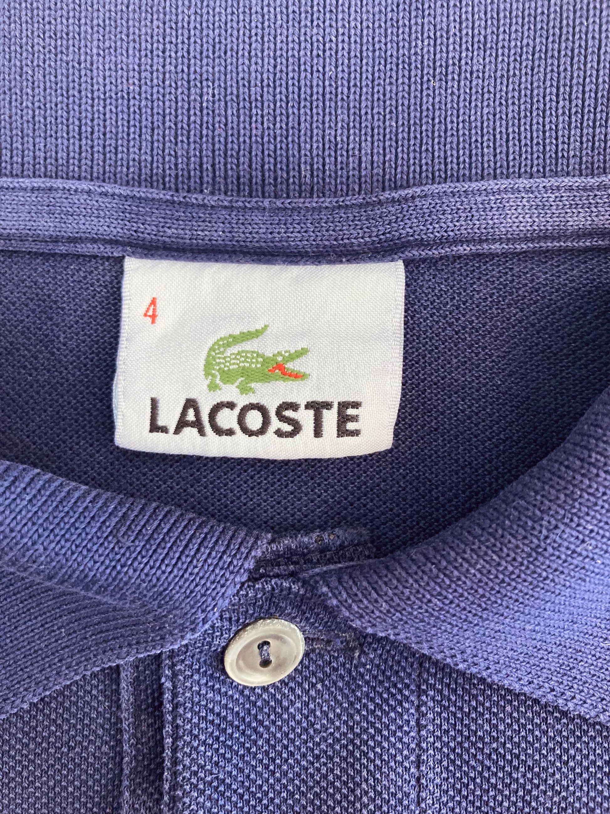 Lacoste polo blu 90s Alice In Vintage