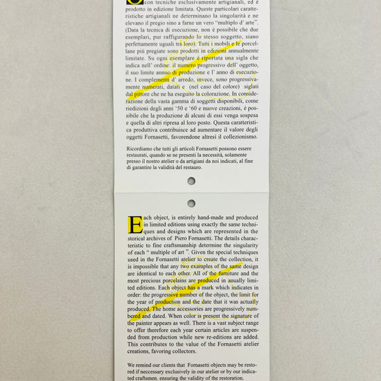 Fornasetti presspapier 2001 Alice In Vintage