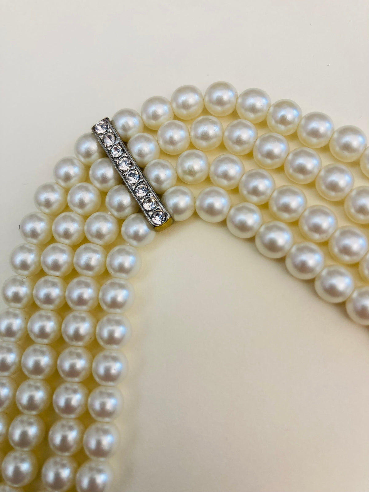 Choker 90s perle bijoux strass Alice In Vintage