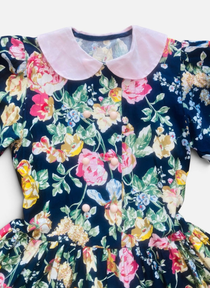 Completo kids 80s cotone flower Alice In Vintage
