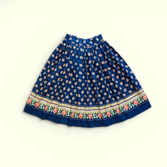 Gonna tirolese flower 70s Alice In Vintage