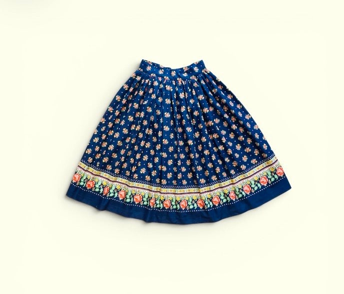 Gonna tirolese flower 70s Alice In Vintage