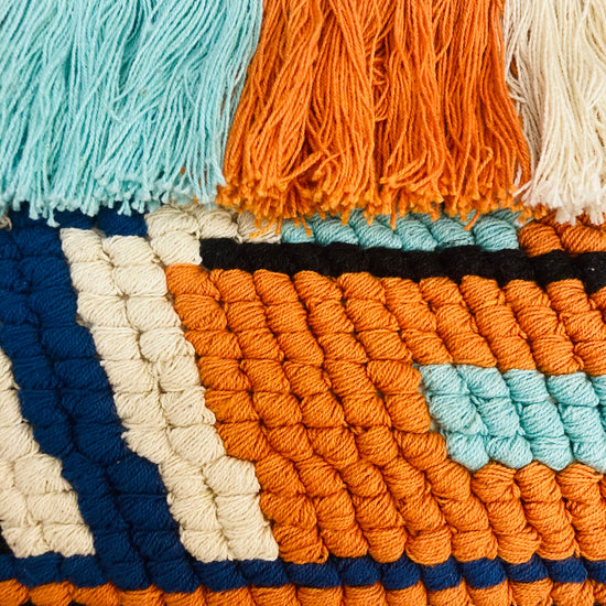 Hand bag tropical fringe Alice In Vintage
