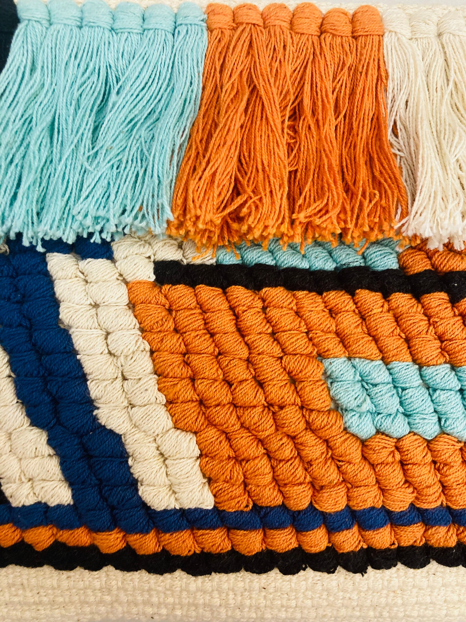 Hand bag tropical fringe Alice In Vintage