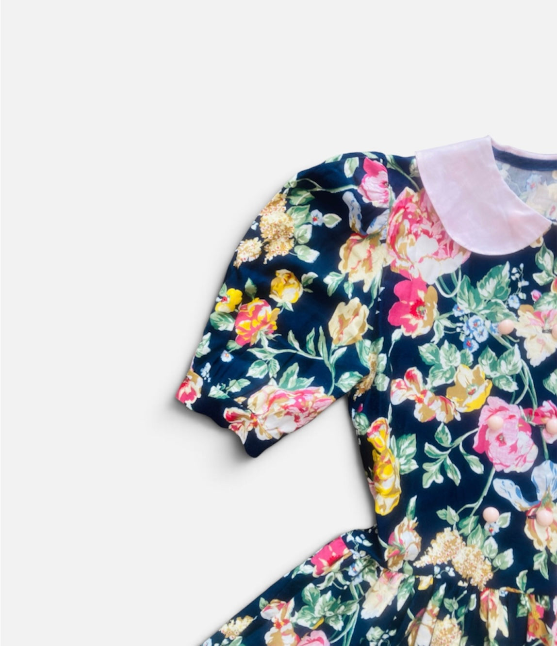 Completo kids 80s cotone flower Alice In Vintage